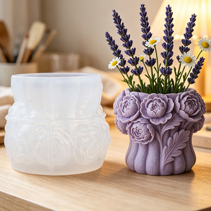 Florist Supply Vases - Moule en silicone 3D pour vase