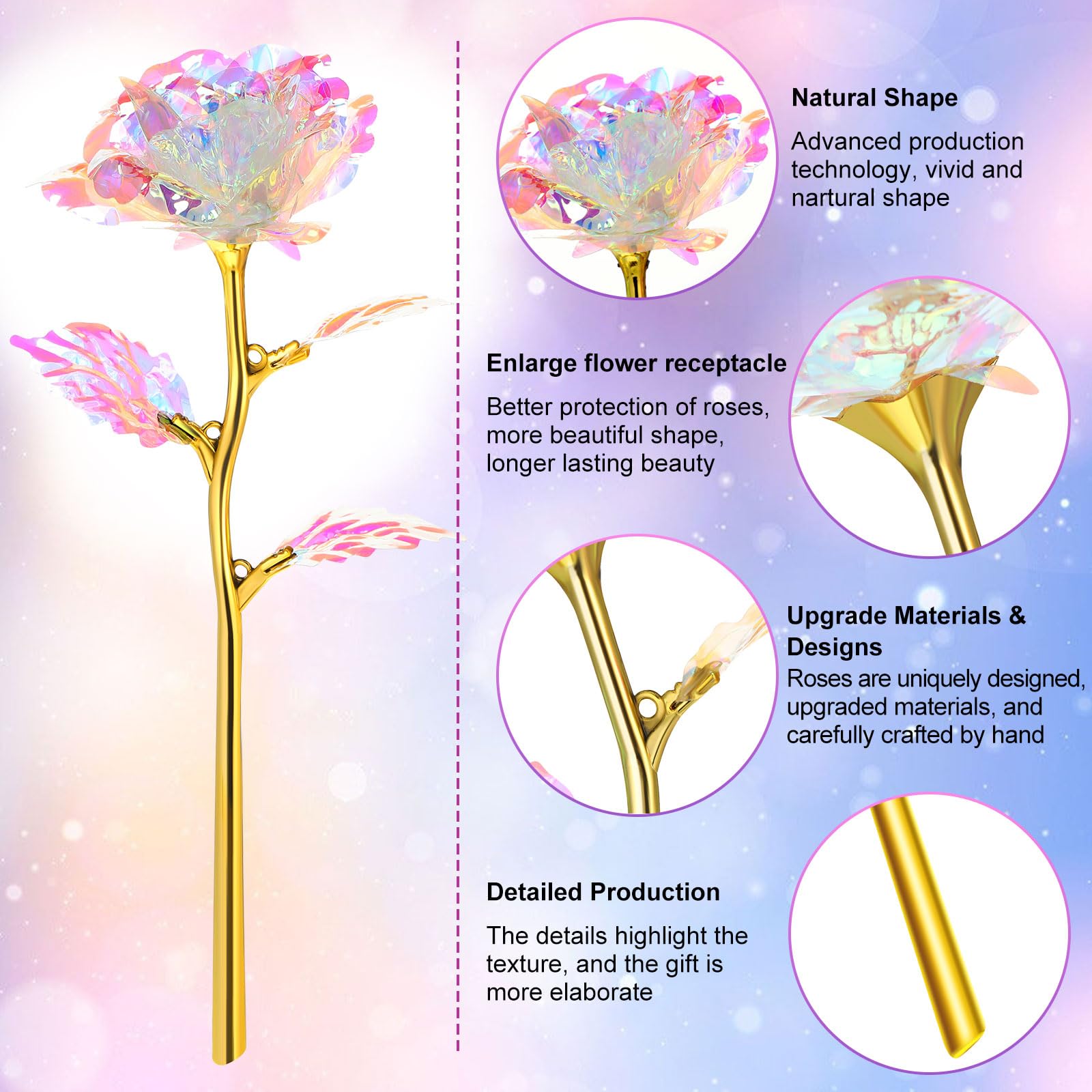 12 pièces de roses de galaxie, - Florist Supply Bulk avis et prix
