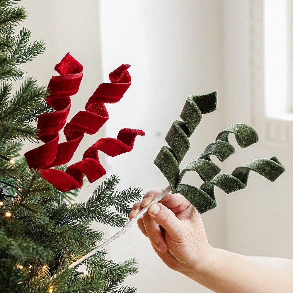 Branches de Noël en velours, t - Florist Supply Bulk avis et prix
